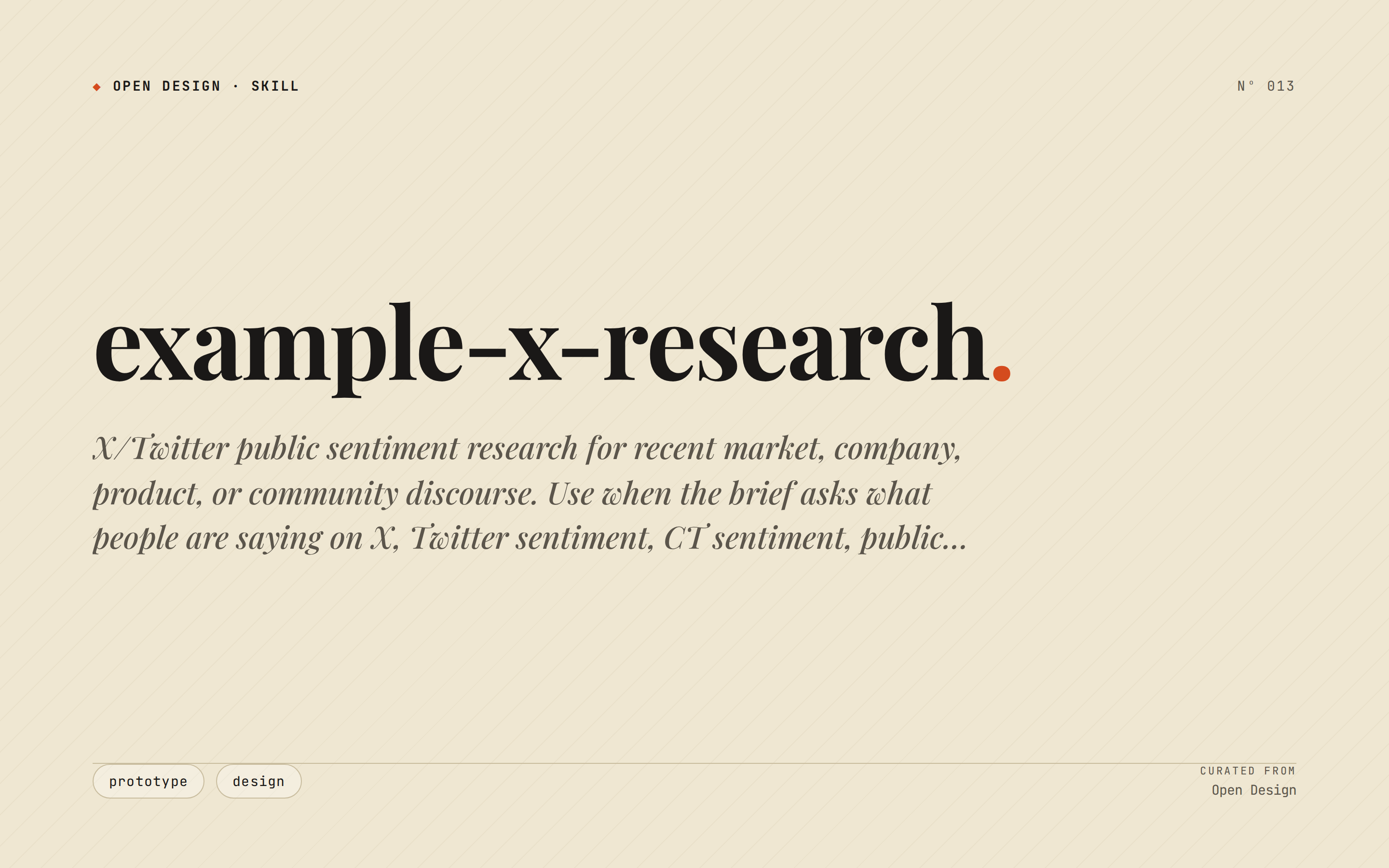 X Research preview