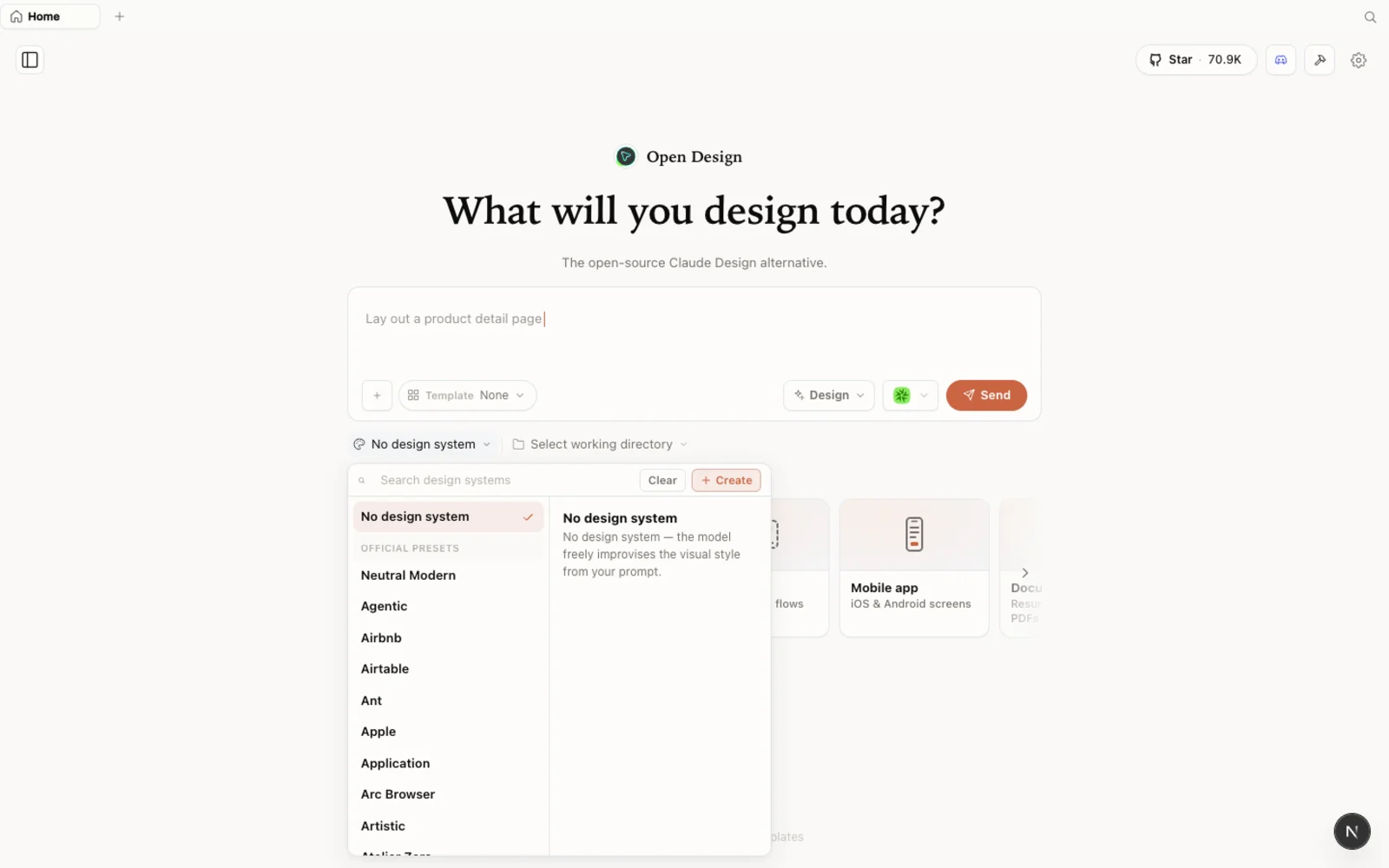 Die integrierte Bibliothek der Designsysteme — echte Markenausgangspunkte.